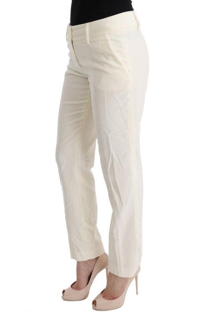 Ermanno Scervino Chic White Regular Fit Pants Ermanno Scervino