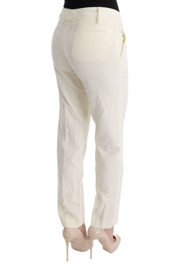 Ermanno Scervino Chic White Regular Fit Pants Ermanno Scervino