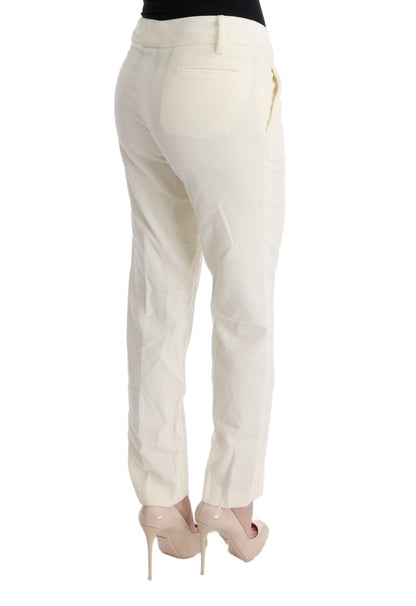 Ermanno Scervino Chic White Regular Fit Pants Ermanno Scervino