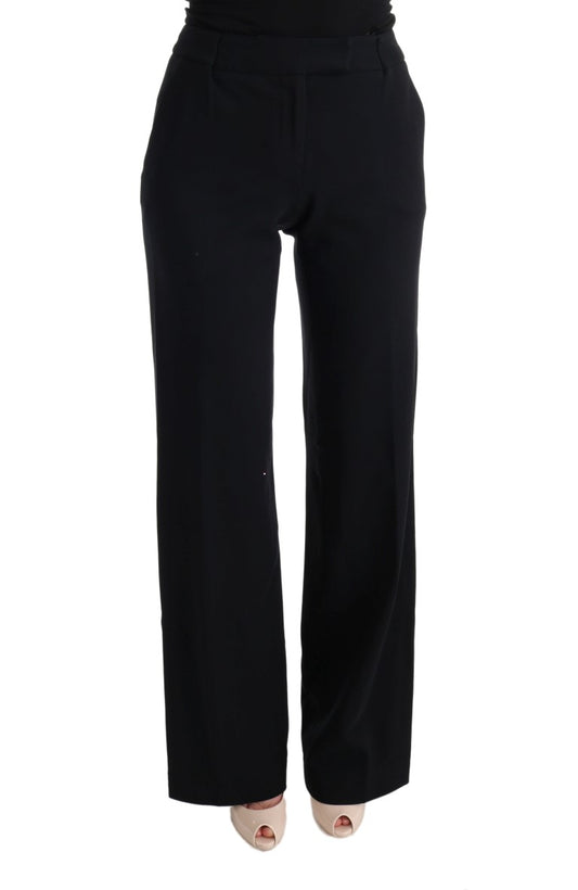 Ermanno Scervino Chic Black Bootcut Formal Pants Ermanno Scervino