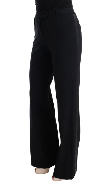 Ermanno Scervino Chic Black Bootcut Formal Pants Ermanno Scervino