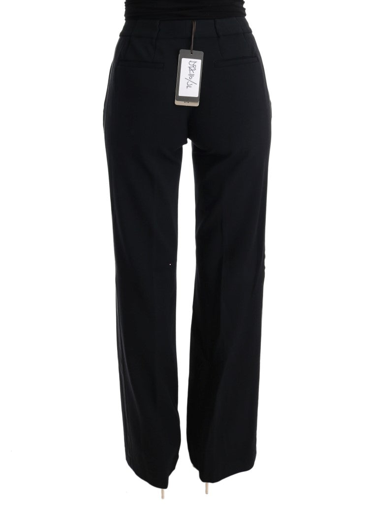 Ermanno Scervino Chic Black Bootcut Formal Pants Ermanno Scervino