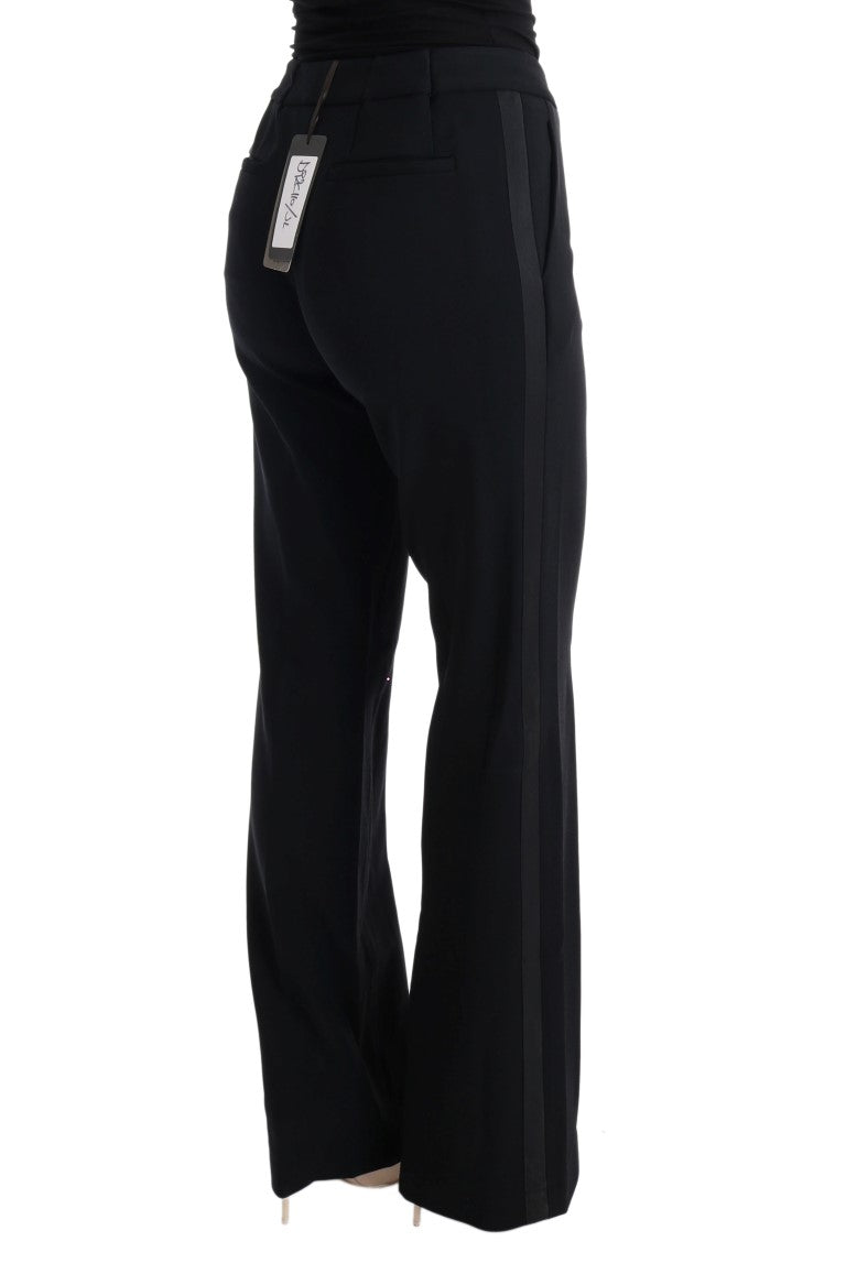 Ermanno Scervino Chic Black Bootcut Formal Pants Ermanno Scervino