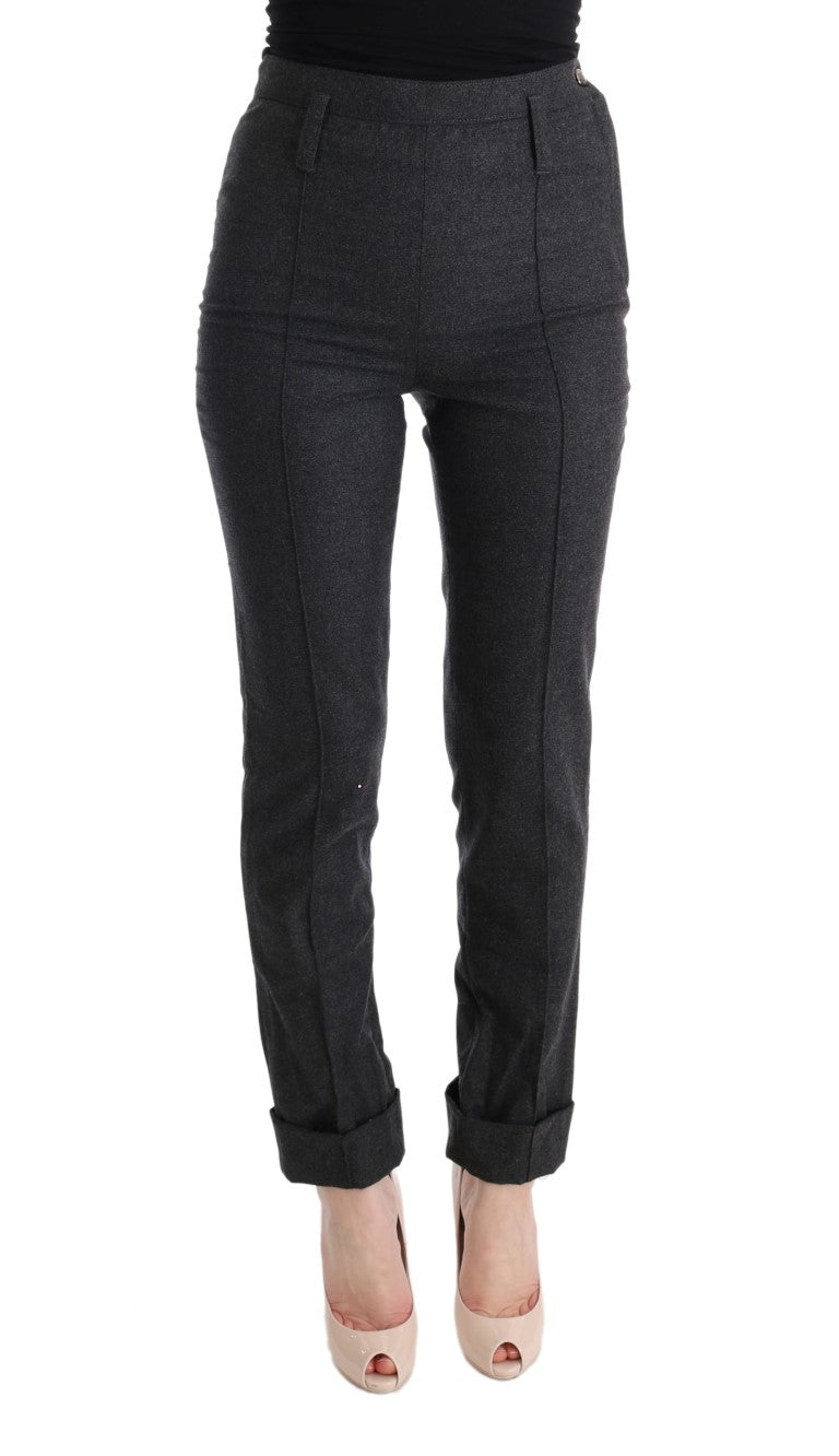 Ermanno Scervino Chic Gray Casual Skinny Pants Ermanno Scervino