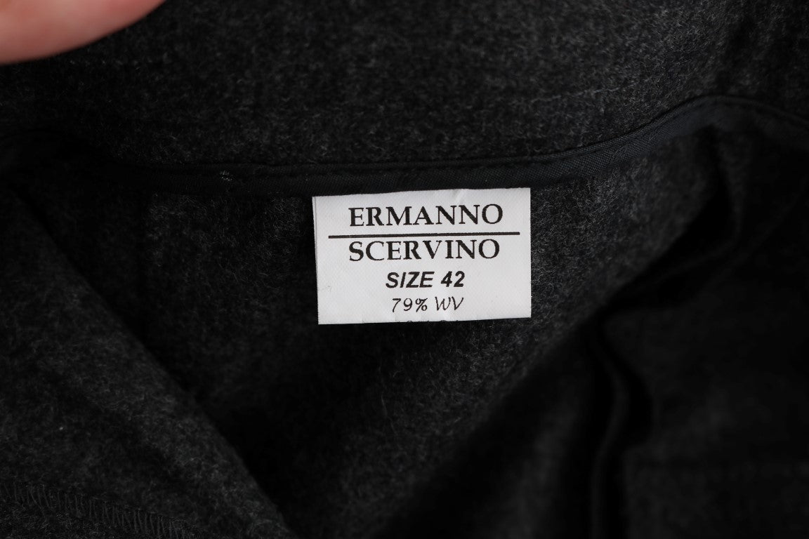 Ermanno Scervino চটকদার ধূসর নৈমিত্তিক চর্মসার প্যান্ট