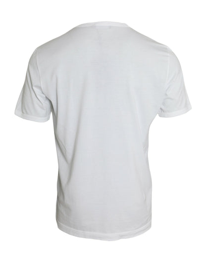 Dolce & Gabbana White D&G King Print Cotton Crewneck T-shirt Dolce & Gabbana