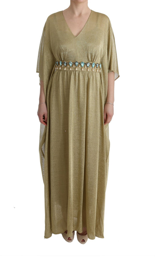 Dolce & Gabbana Elegant Gold Shift Gown Dress Dolce & Gabbana