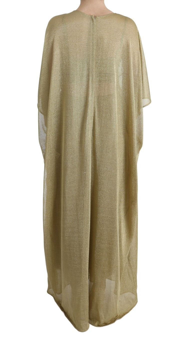 Dolce & Gabbana Elegant Gold Shift Gown Dress Dolce & Gabbana