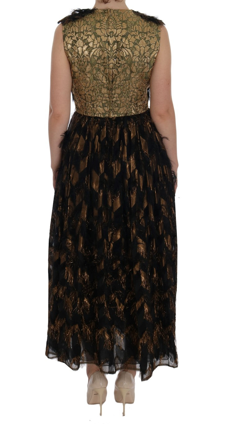 Dolce & Gabbana Elegant A-Line Full Length Sleeveless Dress Dolce & Gabbana