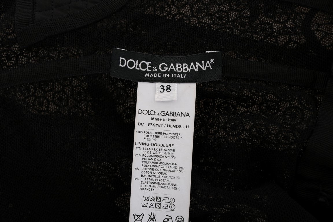 Dolce & Gabbana Elegant Full Length Black Sheath Maxi Dress Dolce & Gabbana