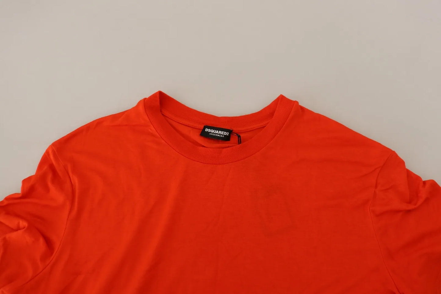 Dsquared² Orange Modal Short Sleeves Crewneck T-shirt Dsquared²