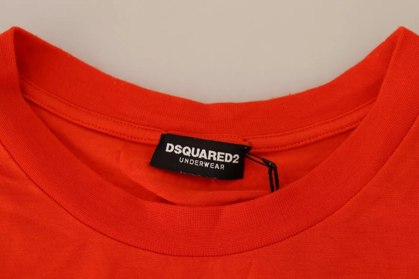 Dsquared² Orange Modal Short Sleeves Crewneck T-shirt Dsquared²