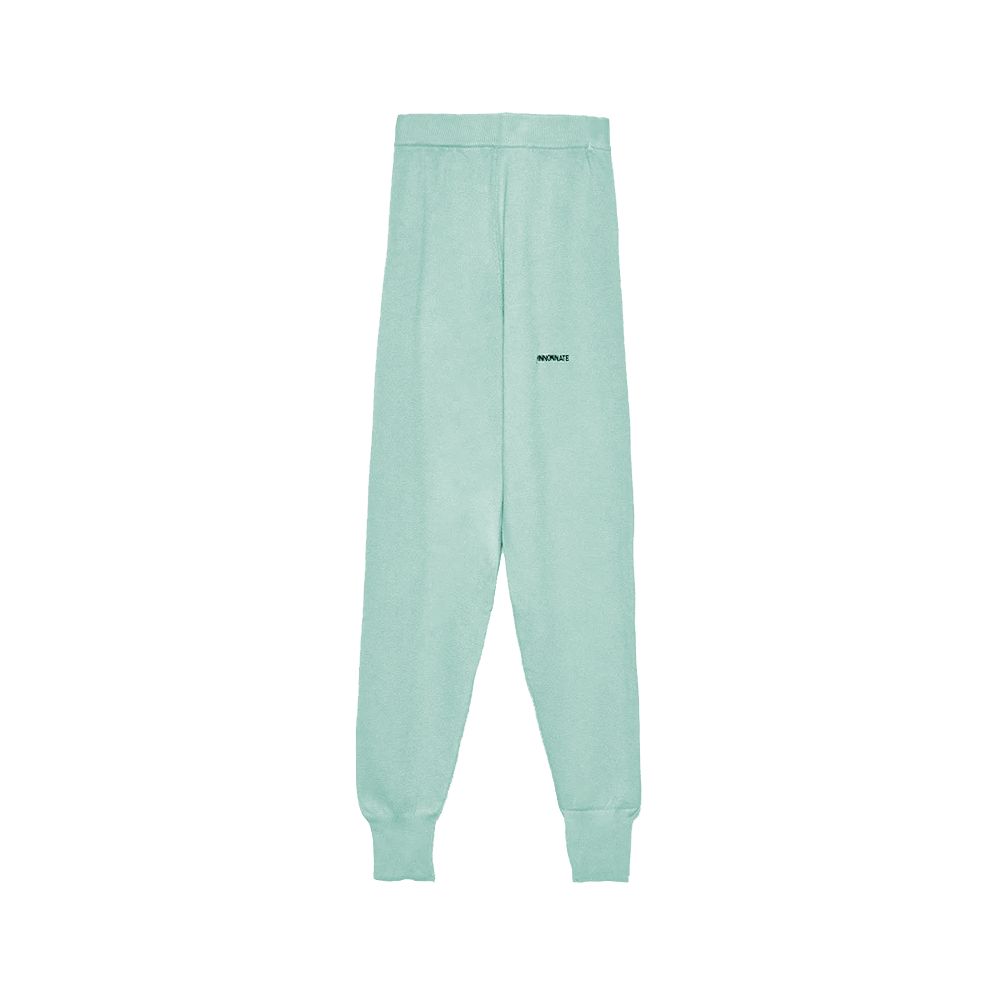 Hinnominate Mint Green Wool Blend Tracksuit Trousers Hinnominate