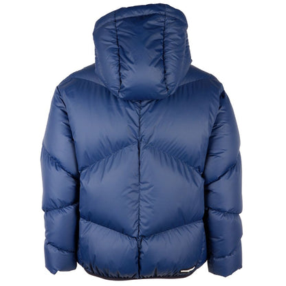 Centogrammi Elegant Blue Feather Down Jacket Centogrammi