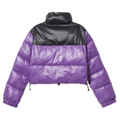 Comme Des Fuckdown Chic Purple Nylon Down Jacket Comme Des Fuckdown