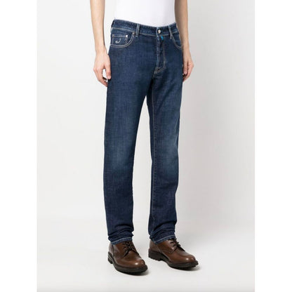 Jacob Cohen Exclusive Indigo Straight Leg Jeans with Bandana Detail Jacob Cohen