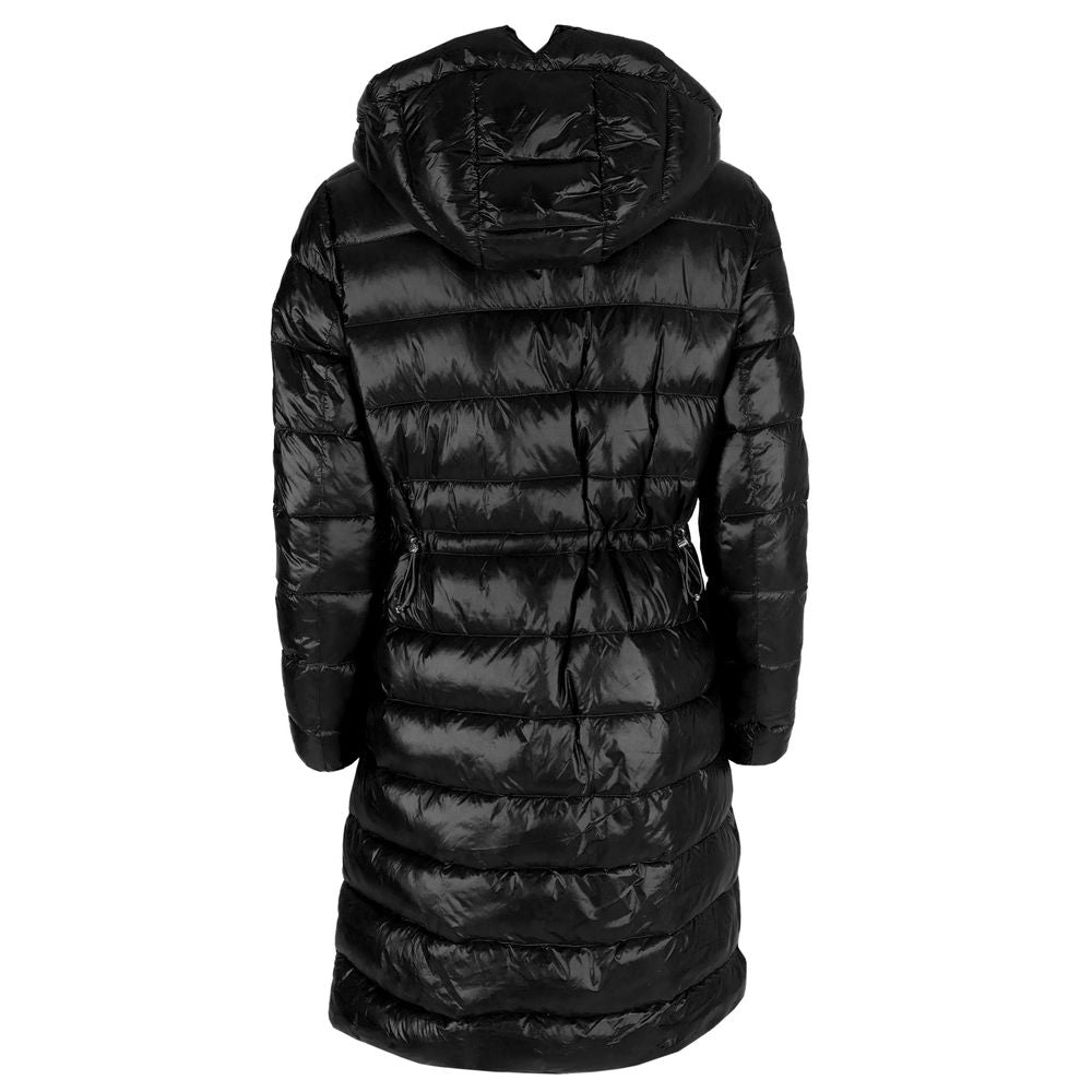 Yes Zee Chic Long Down Jacket with Hood for Women Yes Zee