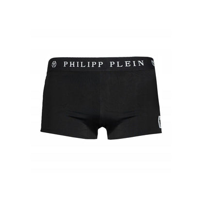 Philipp Plein Sleek Black Designer Men's Swim Boxers Philipp Plein