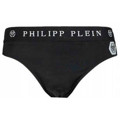 Philipp Plein Sleek Nylon Swim Briefs with Iconic Logo Detail Philipp Plein