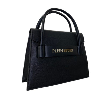 Plein Sport Elegant Black Tote with Logo Accent Plein Sport