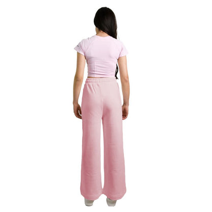 Hinnominate Chic Pink Palazzo Pants with Drawstring Hinnominate