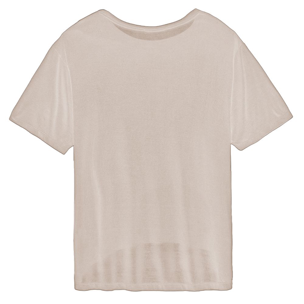 Hinnominate Elegant Oversized Modal Tee with Logo Hinnominate