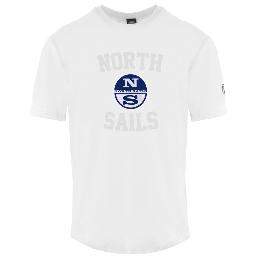 North Sails Elevated Casual White Crewneck Cotton Tee North Sails