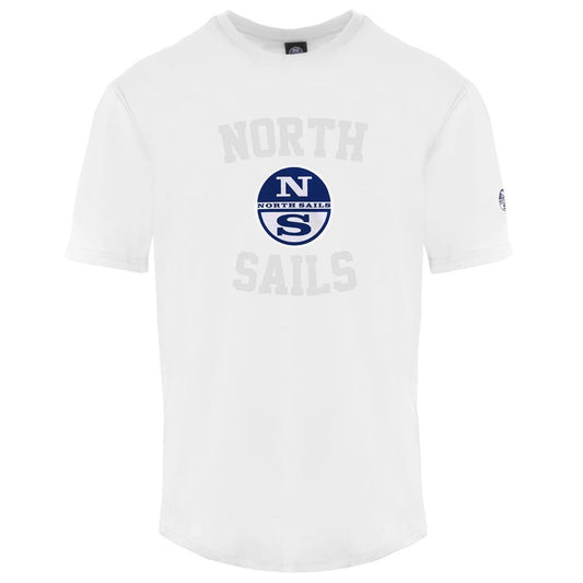 North Sails Elevated Casual White Crewneck Cotton Tee North Sails