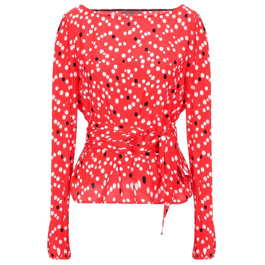 Patrizia Pepe Red Polyester Sweater Patrizia Pepe