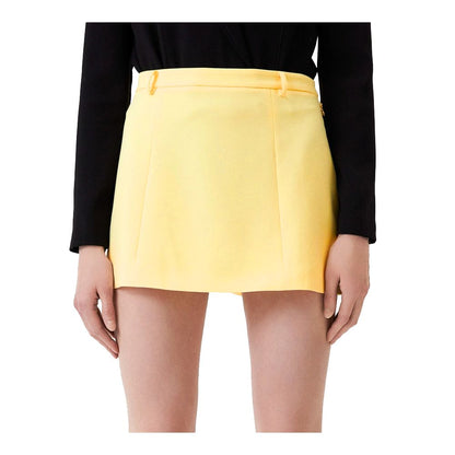 Patrizia Pepe Yellow Polyester Skirt Patrizia Pepe