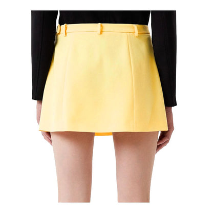 Patrizia Pepe Yellow Polyester Skirt Patrizia Pepe