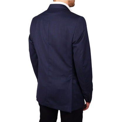 Made in Italy Blue Wool Vergine Blazer