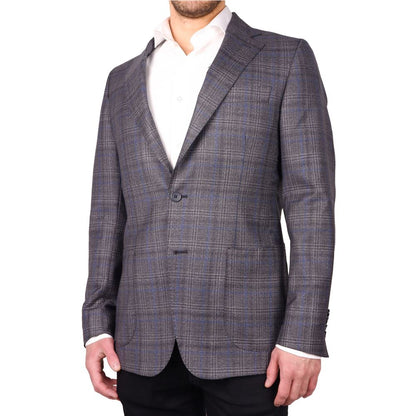 Made in Italy Brown Wool Vergine Blazer