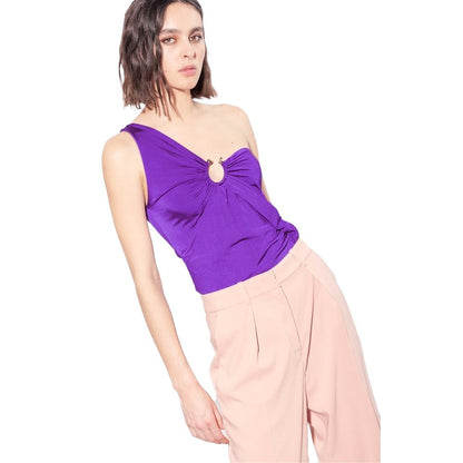 PINKO Purple Nylon Tops & T-Shirt PINKO