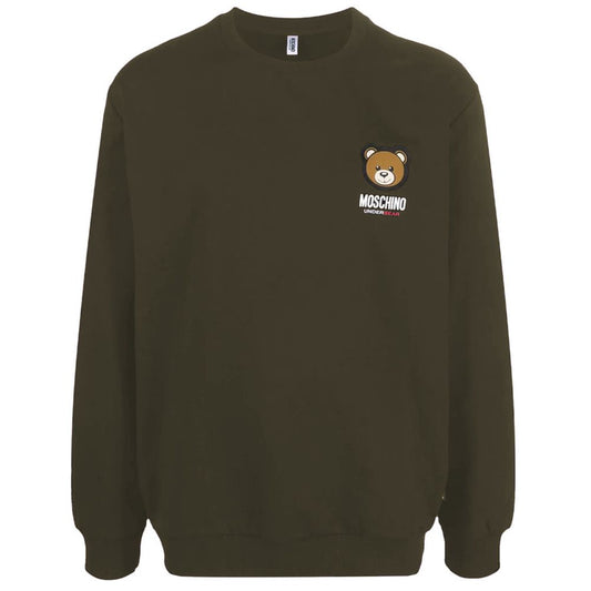 Moschino Green Cotton Sweater Moschino