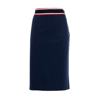 PINKO Blue Viscose Skirt PINKO