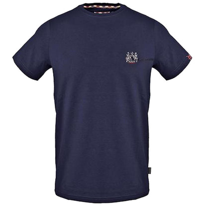 Aquascutum Blue Cotton T-Shirt Aquascutum