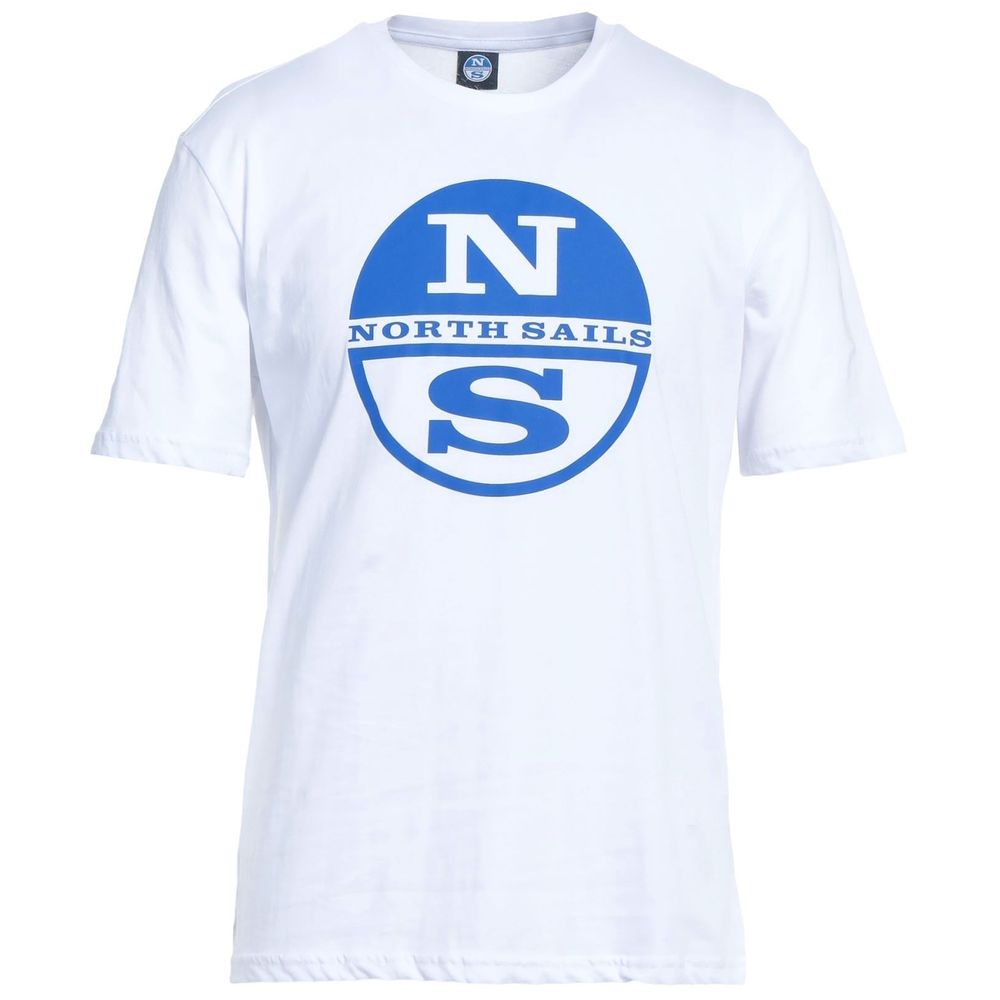 North Sails Crisp White Logo Cotton T-Shirt North Sails