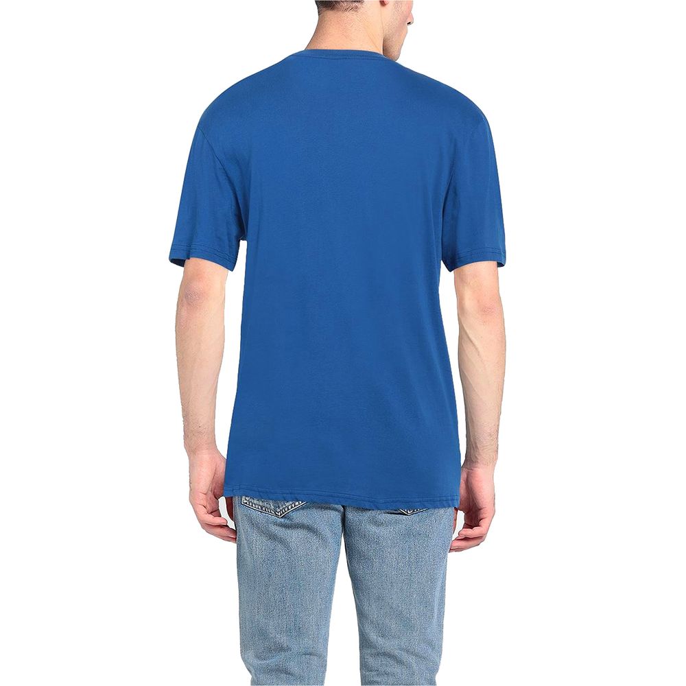 North Sails Ocean Blue Cotton Tee with Signature Chest Logo North Sails