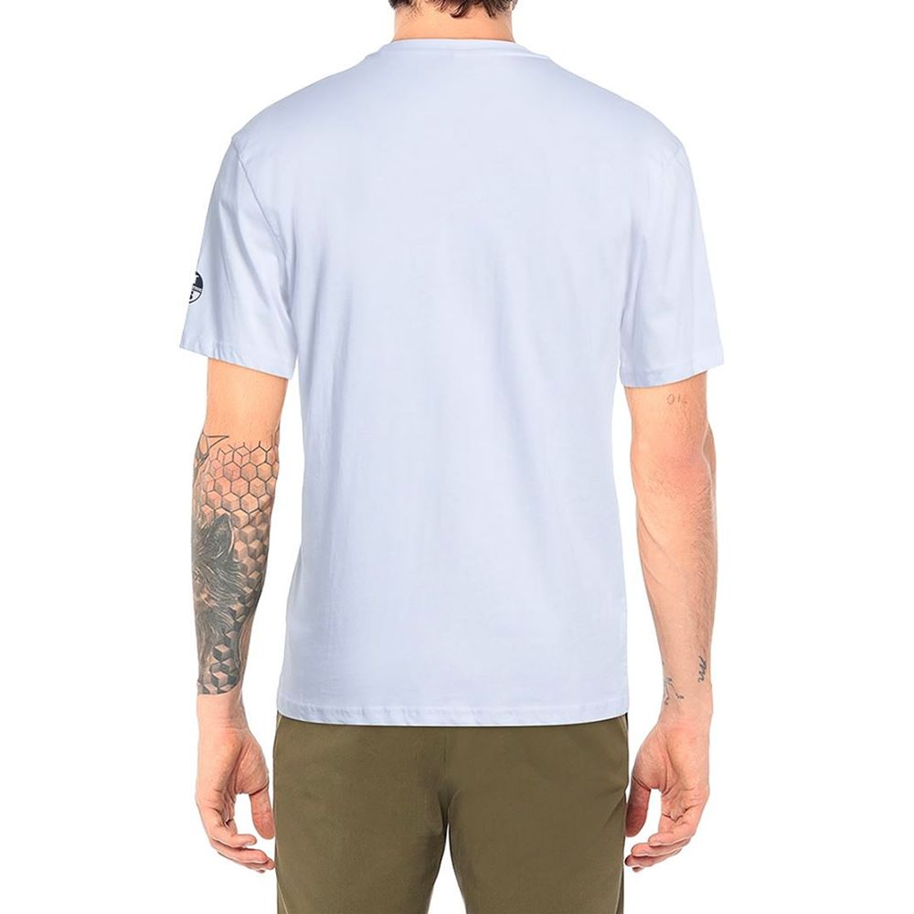 North Sails Pristine White Rubber Logo Tee North Sails