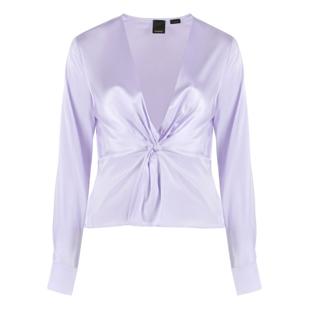 PINKO Lilac Silk Elegance Blouse PINKO