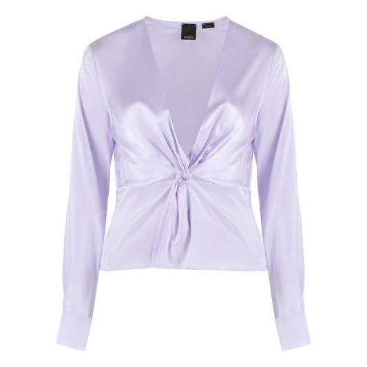 PINKO Lilac Silk Elegance Blouse PINKO