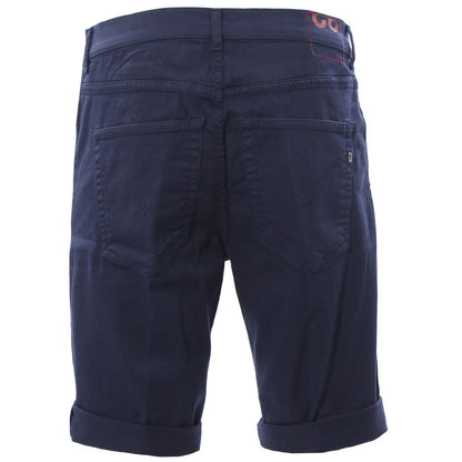 Dondup Chic Dark Blue Stretch Cotton Shorts Dondup