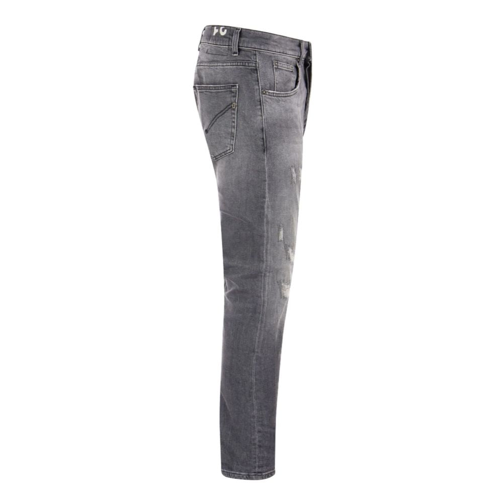 Dondup Chic Grey Dian Jeans with Distressed Detailing Dondup