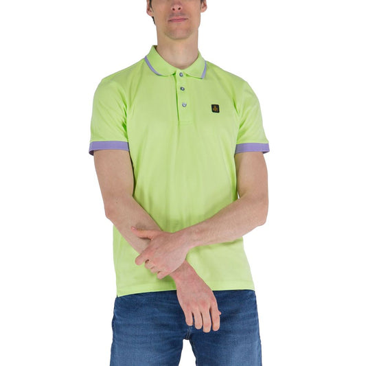 Refrigiwear Contrast Collar Cotton Polo Shirt