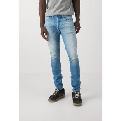 Dondup Sleek Light Blue Stretch Denim for Men Dondup