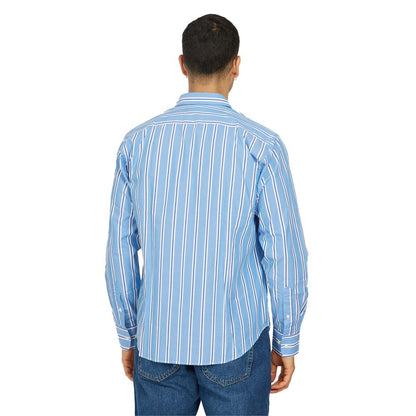 La Martina Elegant Striped Cotton Poplin Shirt La Martina