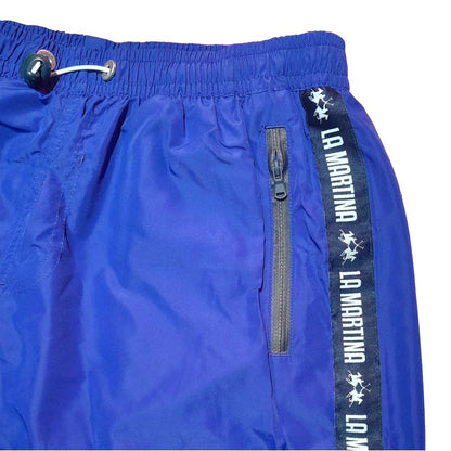 La Martina Chic Blue Striped Men's Swim Shorts La Martina