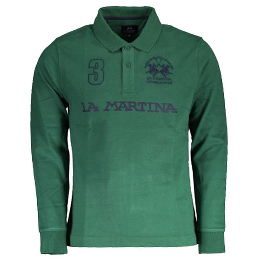 La Martina Elegant Long-Sleeved Jersey Polo La Martina