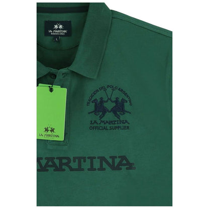 La Martina Elegant Long-Sleeved Jersey Polo La Martina